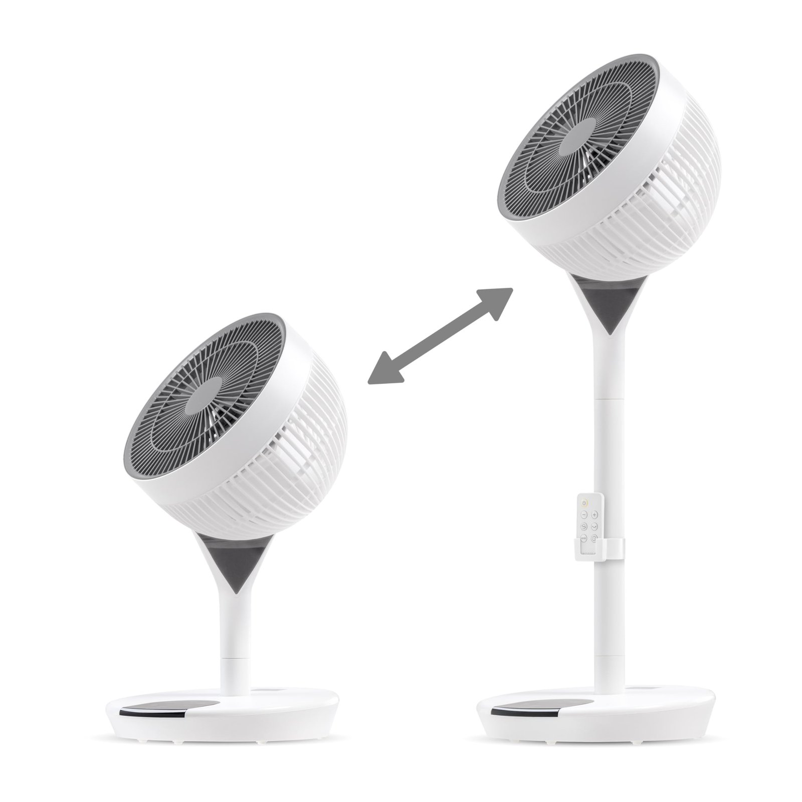Woozoo Global Air Circulation Tall Pedestal Fan